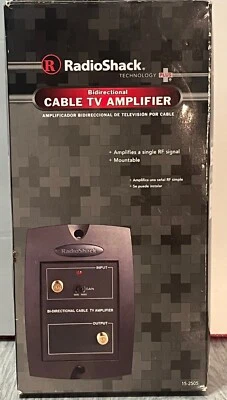 Vintage Radio Shack Bi-Directional Cable TV Signal Amplifier, 15-2505 - Image 1 of 4