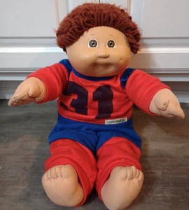 Vintage Cabbage Patch Kids Boy Brown Hair Brown Eyes Sporty #31 1982 - Picture 1 of 8
