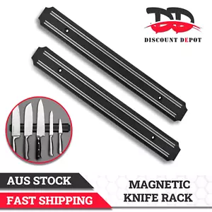 Magnetic Knife Rack Magnet Wall Mount Holder Strip Utensil Shelf Kitchen Tool - Picture 1 of 10
