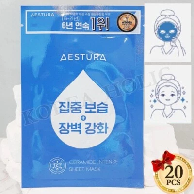 AESTURA Ceramide Intense Sheet Mask 25ml x 20pcs Moisturizing Mask Sheet Kbeauty - Image 1 of 4