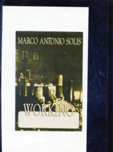 Marco Antonio Solis - World Tour 2003 satin backstage pass working crew - Picture 1 of 1