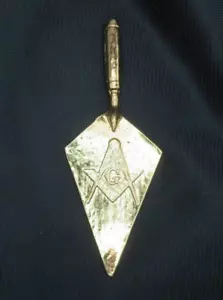 Paleta masónica miniatura tono dorado - Imagen 1 de 4