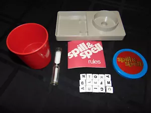 Spill & Spell Game Vintage 1972 Parker Brothers All 15 Cubes Timer Complete - Picture 1 of 6