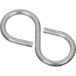 National Hardware N121-277 V2072 Closed S Hooks in Zinc plated, 3 pack - Picture 1 of 1