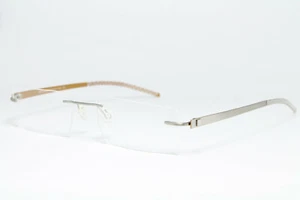 MIKE 003 C4 Gafas Gafas Ogón de vidrio Sin bordes Rimless Plata Ligero - Imagen 1 de 6