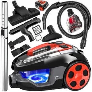 HEPA HOOVER 4000W CYCLONIC BAGLESS 2.5L TURBO PER TAPPETI POTENTE - Foto 1 di 12