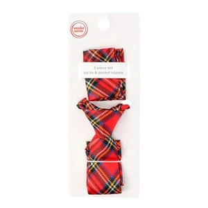 Boys Easy Zipper Tie / Pocket Square Set (One Size) BRAND NEW W TAGS - Picture 1 of 2