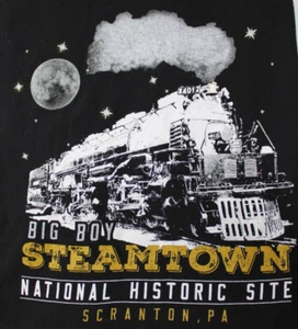 Big Boy Steamtown Hemd Herren Größe L schwarz Glow In The Dark Historical Scranton - Bild 1 von 7