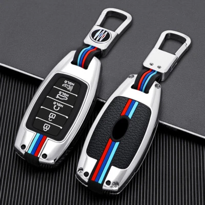 Car Key Fob Bag Case Shell Protector Cover For Hyundai  Santa Fe Elantra GT Kona - Image 1 of 4