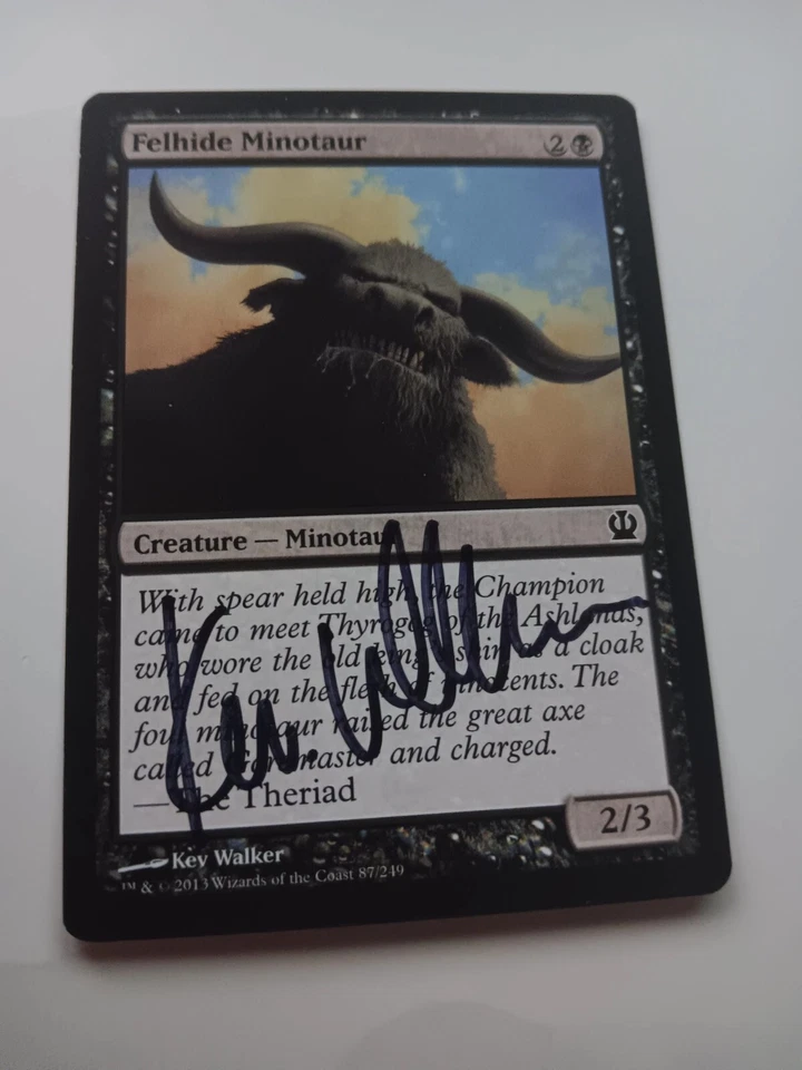 Fellhide Minotaur ARTIST PROOF Theros Signed by Kev Walker MTG Magic - Image 1 of 1