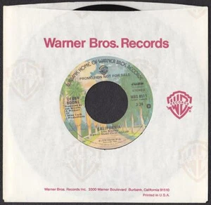 Debby Boone 45 RPM California - Warner Bros. WBS-8511 (1978) - Picture 1 of 2