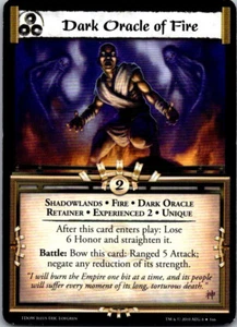 L5R CCG TDoW The Dead of WInter Dark Oracle of Fire (Exp 2) - Picture 1 of 1