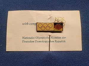 German Democratic Republic Germany National Olympic Committee Pin - Picture 1 of 2
