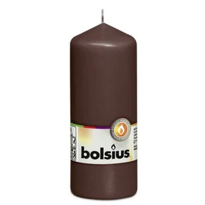Bolsius Stumpenkerze Kastanienbraun 150/58mm - Picture 1 of 1