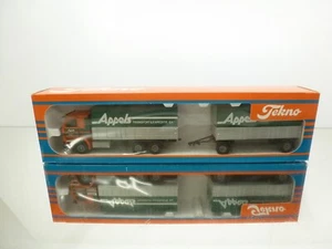 TEKNO HOLLAND SCANIA 142M V8 + TRAILER APPELS TRANSPORT - 1:50 - GOOD IN BOX - Imagen 1 de 11