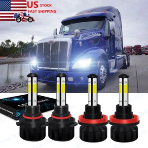 Bombillas de faros LED altas/bajas 6000K 9005 H11 para camiones Peterbilt 579 587 - Imagen 1 de 12