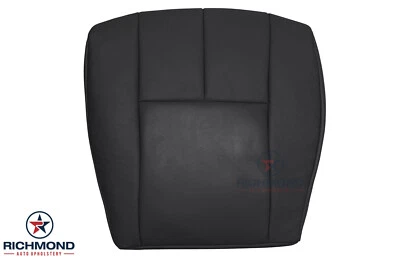 2005-2011 Cadillac STS - со стороны водителя нижний перфорированный кожаный чехол на сиденье черный - Изображение 1 из 4