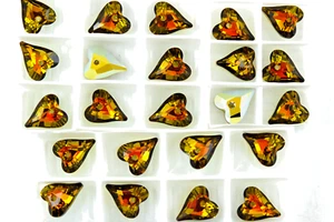 Swarovski Crystal 6240  12mm Sunflower Golden Sahara 12mm Wild Heart (1) - Picture 1 of 1