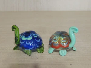 Increíbles figuras vintage de cristal de Murano de tortugas pequeñas, miniaturas - Imagen 1 de 17