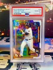 2015 Josh Naylor Bowman Draft Chrome Refractor 1st Bowman #69 PSA 10 Guardians