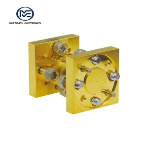 WR1 Waveguide Straight Section, 750-1100 GHz, FUGP, Gold plating - Picture 1 of 6