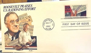 Fleetwood 2697 World War II 1942 President Roosevelt Praises Rationing Effort - Picture 1 of 2
