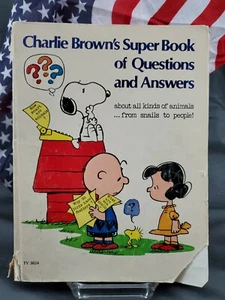 Charlie Brown's Super Book Of Questions And Answers 1976 Paperback 1st Edition - Picture 1 of 8