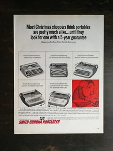 Vintage 1963 Smith Corona Portable Typewriter Full Page Original Ad 823 - Picture 1 of 1