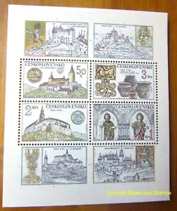 EBS Czechoslovakia 1982 - Treasures of Křivoklát and Nitra - Block 50 MNH** - Picture 1 of 6