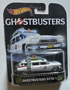 GHOSTBUSTERS ECTO-1 DIECAST 1:64 #DJF42 HOT WHEELS 2015 NEW - Picture 1 of 2