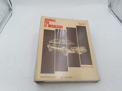 Manuale officina Alfa Romeo Alfasud Sprint manuale per le riparazioni ediz. 1987 - Immagine 1 di 4