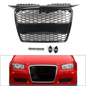 US Front Bumper Radiator Grille Mesh Grill For Audi A3 8P 2004-2008 - Picture 1 of 9