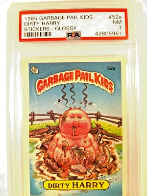 1985 Topps Garbage Pail Kids OS #52a { DIRTY HARRY } Graded 7 Ex-Mint - Image 1 of 3