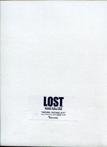 Mini hoja de prensa sin cortar Lost Season 1 ''Missing: Oceanic 815'' Ltd / 299 - Imagen 1 de 1