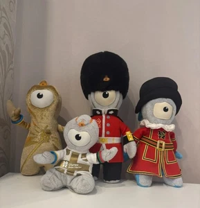Lotto Lavoro Bundle Mascotte Olimpiche Londra 2012 Vintage Raro - Foto 1 di 5