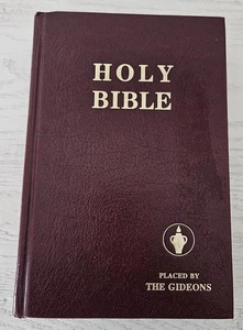 1982 Holy Bible Placed by The Gideons NKJV Hardcover Maroon - Bild 1 von 5