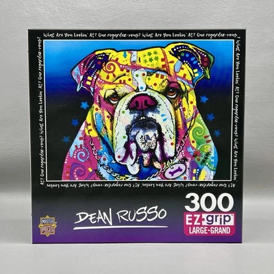 Dean Russo Bulldog 300 Piece Puzzle New Sealed What Are You Looking At? EZ-Grip - Image 1 of 4
