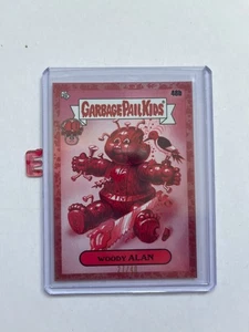 2025 Topps Garbage Pail Kids GPK 40th Woody Alan 27/40 Ruby #48b - Picture 1 of 2