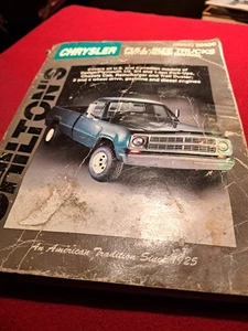 Chilton's Chrysler Dodge Plymouth Full Size Truck 67-88 Repair Manual 8662 - Picture 1 of 7