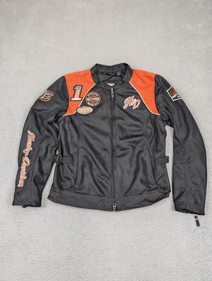 Harley-Davidson Jacket Womens Large Black Mesh Riding Motorcycle 98557-14VW - Image 1 of 4