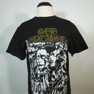 GOD MACABRE Grave L Camiseta GRANDE Negra Para Hombre Banda Logo - Imagen 1 de 6
