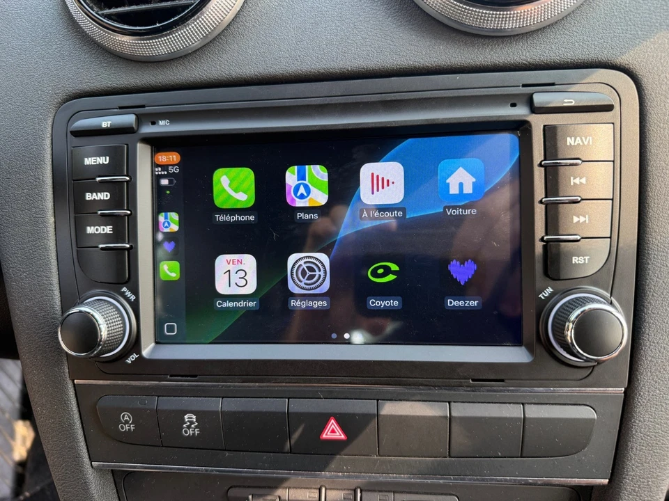 Autoradio Android 13 7” per Audi A3 8P (2003–2012) – GPS Navigatore, CarPlay - Immagine 1 di 4