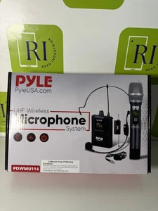 Pyle Wireless Mic System - Handheld & Headset Mics, Medium Diaphragm Lavalie - Picture 1 of 3