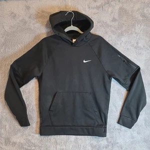 Nike Therma-Fit Sudadera con Capucha Hombre Pequeño Negro Pullover Polar Deportes - Imagen 1 de 19