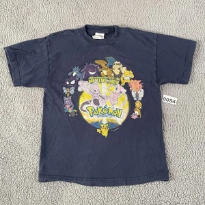 Vintage 1999 Nintendo Pokemon First Movie Mewtwo vs Mew T-Shirt Youth Medium - Picture 1 of 13