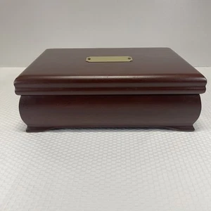 Vintage Reed & Barton Eureka Mfg Wood Jewelry Box Velvet Lining 1993 - Picture 1 of 18