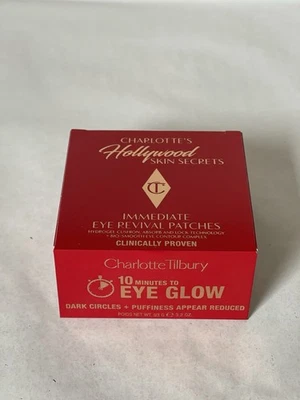 Charlotte Tilbury HOLLYWOOD SECRETS IMMEDIATE EYE REVIVAL PATCHES 60 EYE PATCHES