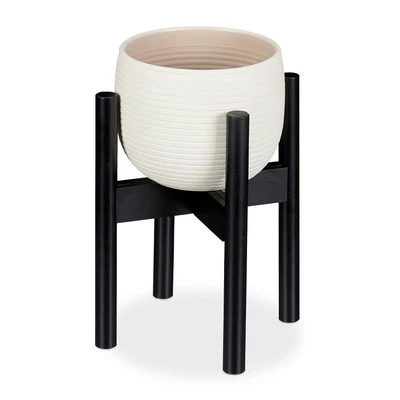 Blumenständer Pflanzenhalter Topfständer Kübelständer 60 kg Bambus Topfgestell - Bild 1 von 4