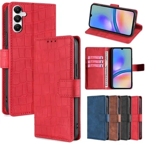 Leather Crocodile Wallet Phone Case For Sony Xperia 1 5 10 Google Pixel 8 7 10 9 - Picture 1 of 22