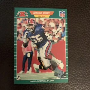 1989 PRO SET CORNELIUS BENNETT #17 BUFFALO BILLS - Picture 1 of 2